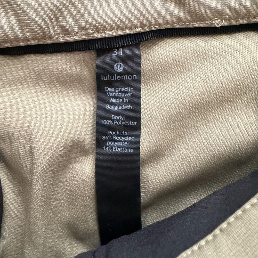 lululemon athletica Men's Commision Pants 31x31 - Picture 2 of 4